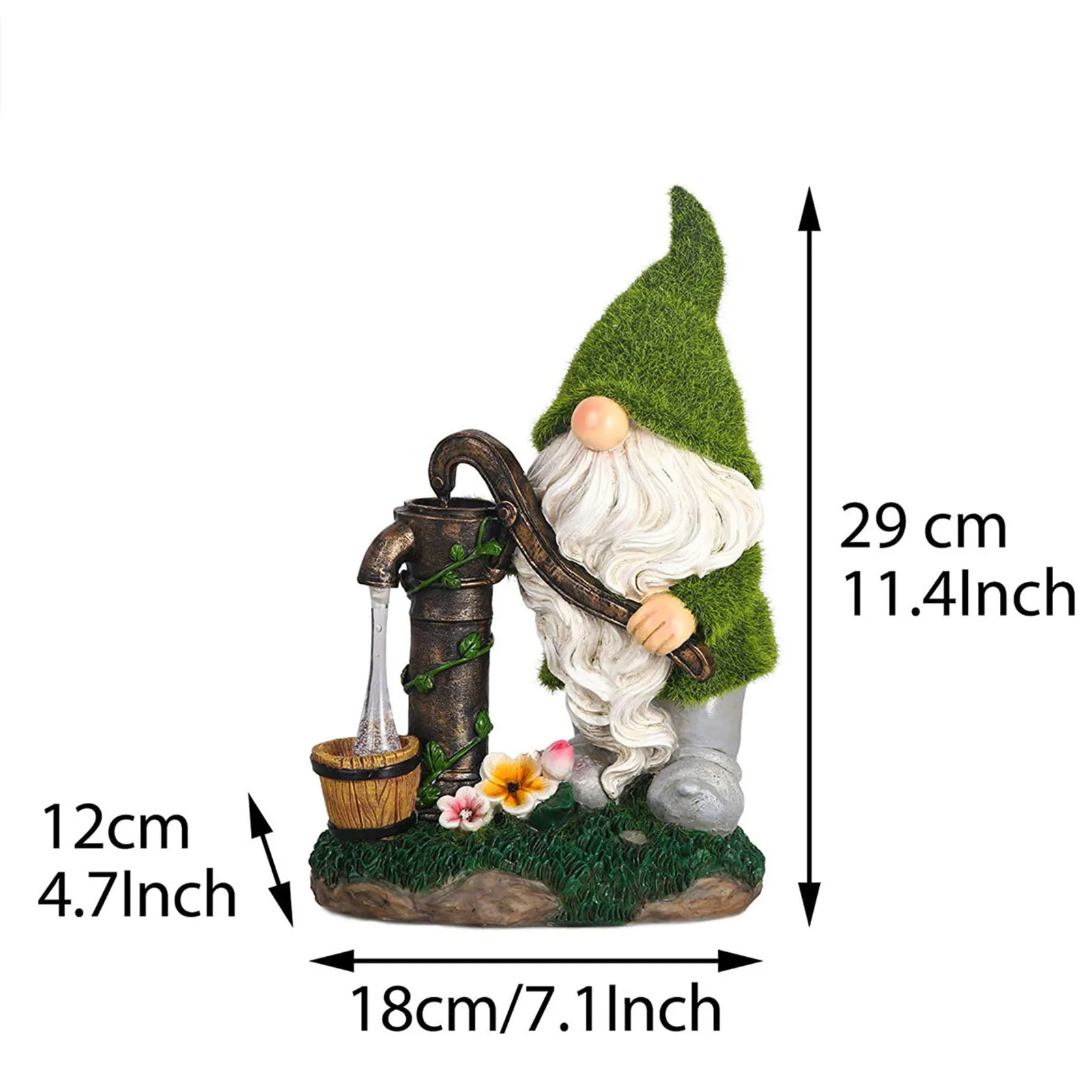 Outdoor Solar Light Gnome Pitcher Pump Resin Art Garden Ornaments Faceless Doll Pitcher Pump Solar Night Light Waterproof
Outdoor Solar Light Gnome Pitcher Pump Resin Art Garden Ornaments Faceless Doll Pitcher Pump Solar Night Light Waterproof