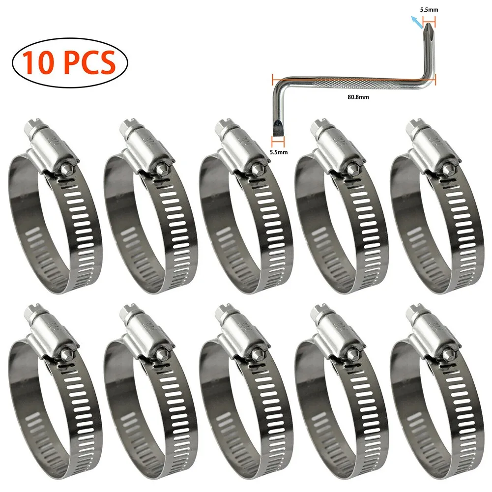 10 Pcs Hose Clamps 2\" Stainless Steel Duct Clamps With One Z-Wrench High Quality Stainless Steel Pipe Clamp
10 Pcs Hose Clamps 2\" Stainless Steel Duct Clamps With One Z-Wrench High Quality Stainless Steel Pipe Clamp