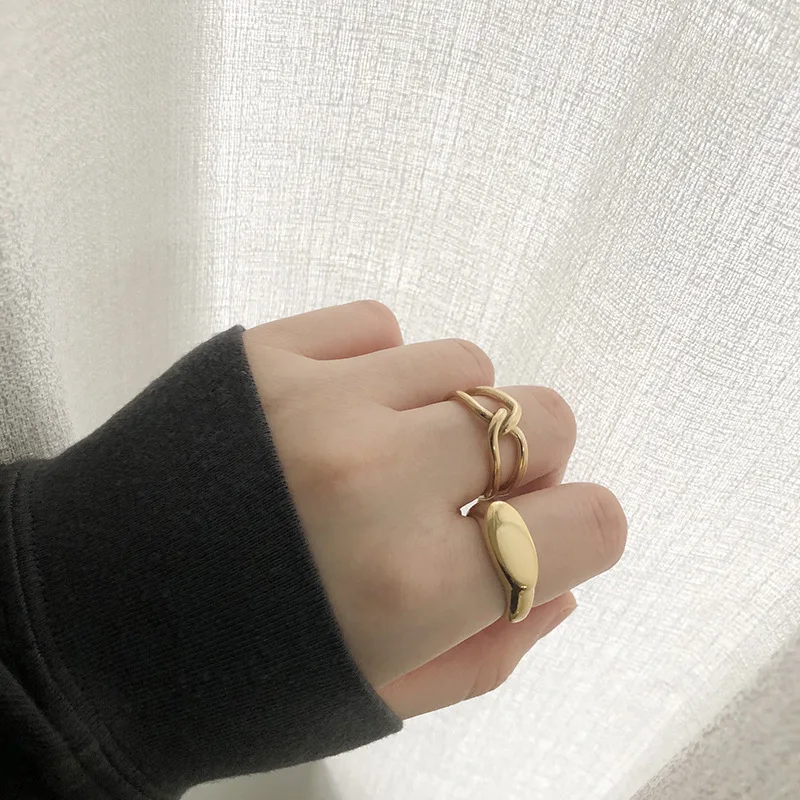 Amaiyllis 14K Gold Minimalist Knot Rings Wild Glossy Oval Rings Gold Color For Women Summer Jewelry Gift
Amaiyllis 14K Gold Minimalist Knot Rings Wild Glossy Oval Rings Gold Color For Women Summer Jewelry Gift