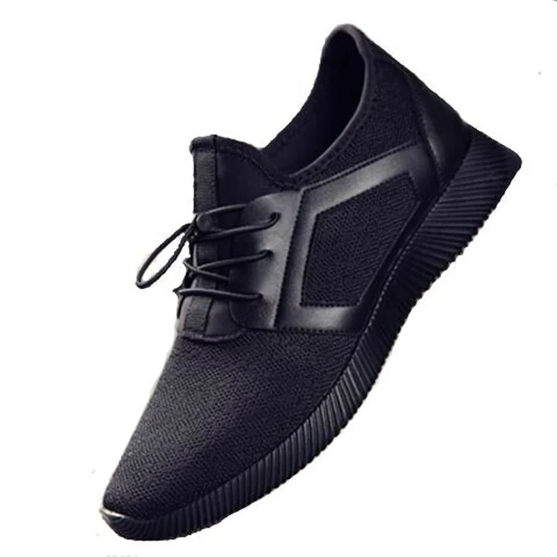 Casual Comfortable Solid Men's Vulcanize Shoes Breathable Mesh Men's Sneakers Outdoor Jogging Lace-up Men's Platform Shoes Black
Casual Comfortable Solid Men's Vulcanize Shoes Breathable Mesh Men's Sneakers Outdoor Jogging Lace-up Men's Platform Shoes Black