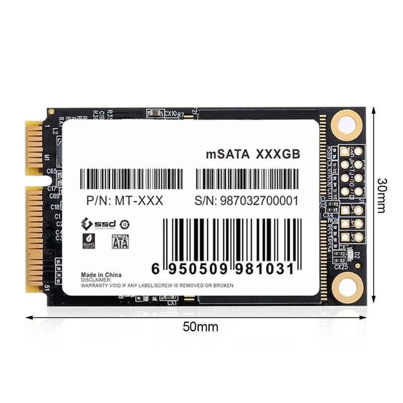 

Brand New MSATA SSD 128G Solid State Drive SSD Disk 64gb 128gb 256gb 512gb Mini MSATA HDD Hard Drive For Laptop Netbook PC
