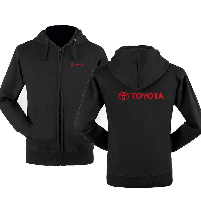 Весенний кардиган мужские толстовки на молнии с логотипом Toyota куртка одежда
