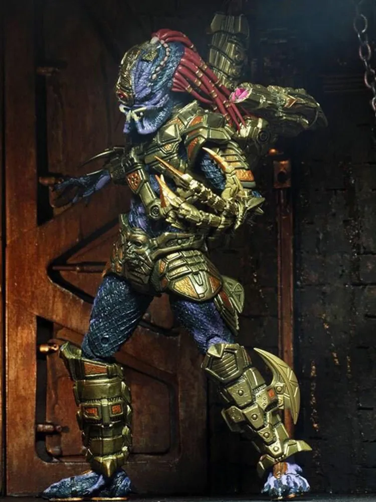 NECA Predator Lasershot Clan Leader подвижная фигурка ПВХ коллекционные модели подарок 16