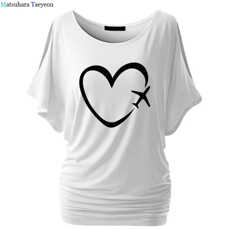 Travel plane Print Women Tshirts Funny t shirt Gift Lady Top Tee Women's cotton t-shirt summer O-neck Bat sleeve loose plus size
Travel plane Print Women Tshirts Funny t shirt Gift Lady Top Tee Women's cotton t-shirt summer O-neck Bat sleeve loose plus size