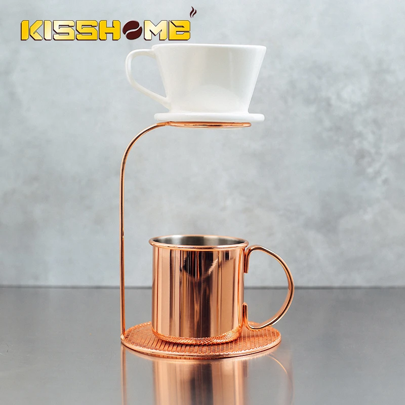 Rose Gold Pour-over Coffee Filter Rack Tea Leaves Filter Holder 2 Sizes Stand Racks Dripper Coffee Filter Cup Stander
Rose Gold Pour-over Coffee Filter Rack Tea Leaves Filter Holder 2 Sizes Stand Racks Dripper Coffee Filter Cup Stander
