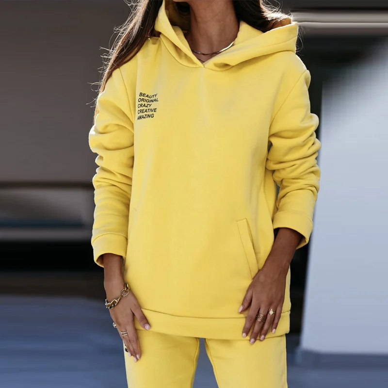2021 autumn and winter new women's sportswear leisure loose warm sweater set 2 two-piece set
2021 autumn and winter new women's sportswear leisure loose warm sweater set 2 two-piece set