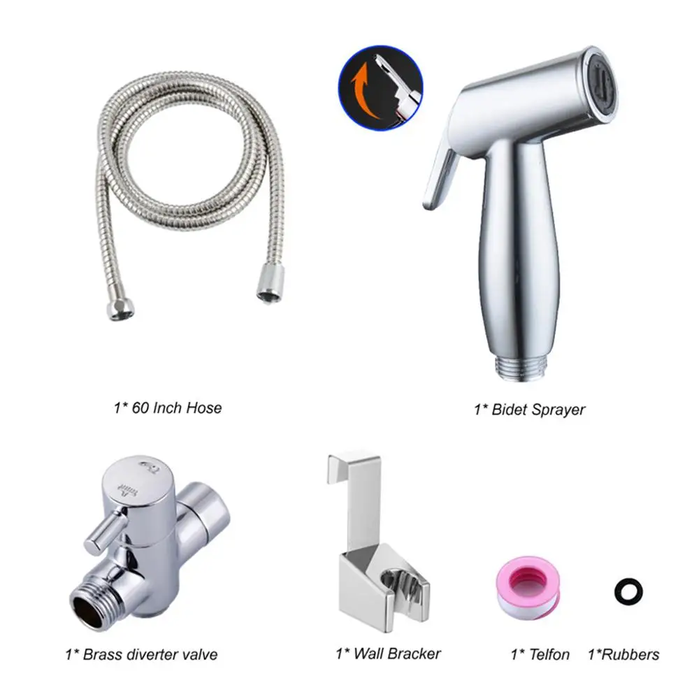 1Set High Pressure Toilet Handheld Bidet Sprayer Faucet Shower Head Metal Spraying Gun for Bathroom Balcony Cleaning Kit
1Set High Pressure Toilet Handheld Bidet Sprayer Faucet Shower Head Metal Spraying Gun for Bathroom Balcony Cleaning Kit