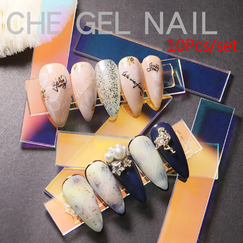 10Pcs False Nail Tips Nail Art Display Stand Transparent Practice Acrylic Gel Polish Holder Strip Manicure Showing Tools
10Pcs False Nail Tips Nail Art Display Stand Transparent Practice Acrylic Gel Polish Holder Strip Manicure Showing Tools
