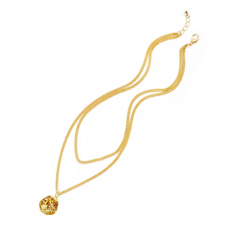 Gold Coin Double Layers Necklaces intage Thick Twisted Rope Chain Choker Necklace Jewelry Women Thick Metal Chain Accessories
Gold Coin Double Layers Necklaces intage Thick Twisted Rope Chain Choker Necklace Jewelry Women Thick Metal Chain Accessories