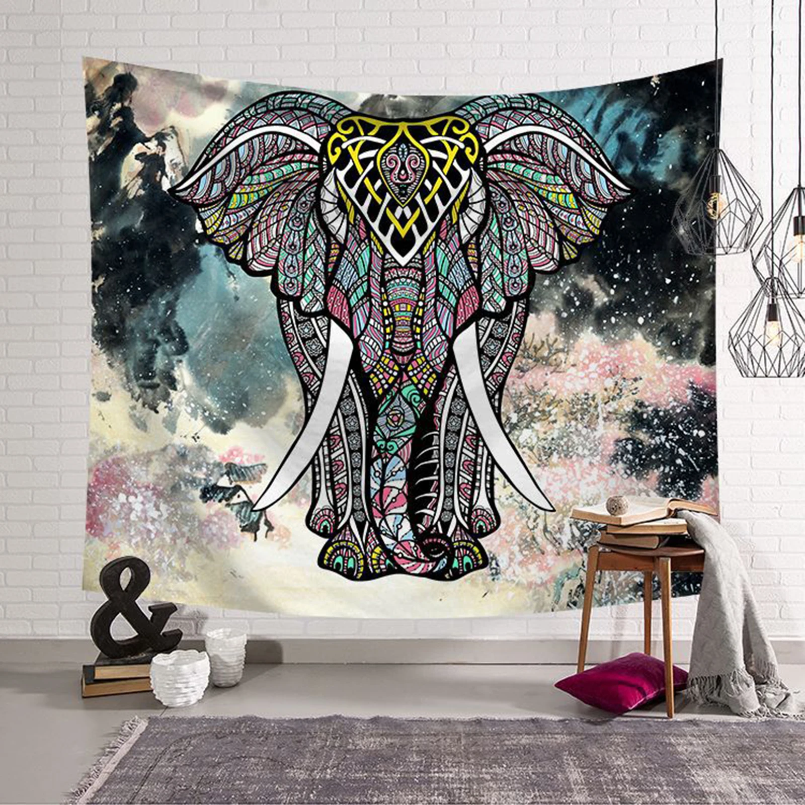 Tapestry Wall Hanging Cloth Tapestry Shawl Blanket 150*130cm Nordic Style Farmhouse Decor Ethnic Elephant Print Mandala Mat
Tapestry Wall Hanging Cloth Tapestry Shawl Blanket 150*130cm Nordic Style Farmhouse Decor Ethnic Elephant Print Mandala Mat