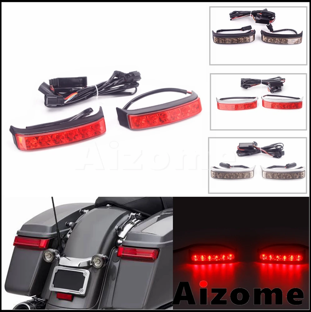 

Saddlebag LED Tail turn Light Brake Running Lamp for Harley FLHTCU FLHTCUL FLHTK FLHTKL FLTRU CVO Electra Road Glide 2014-2020