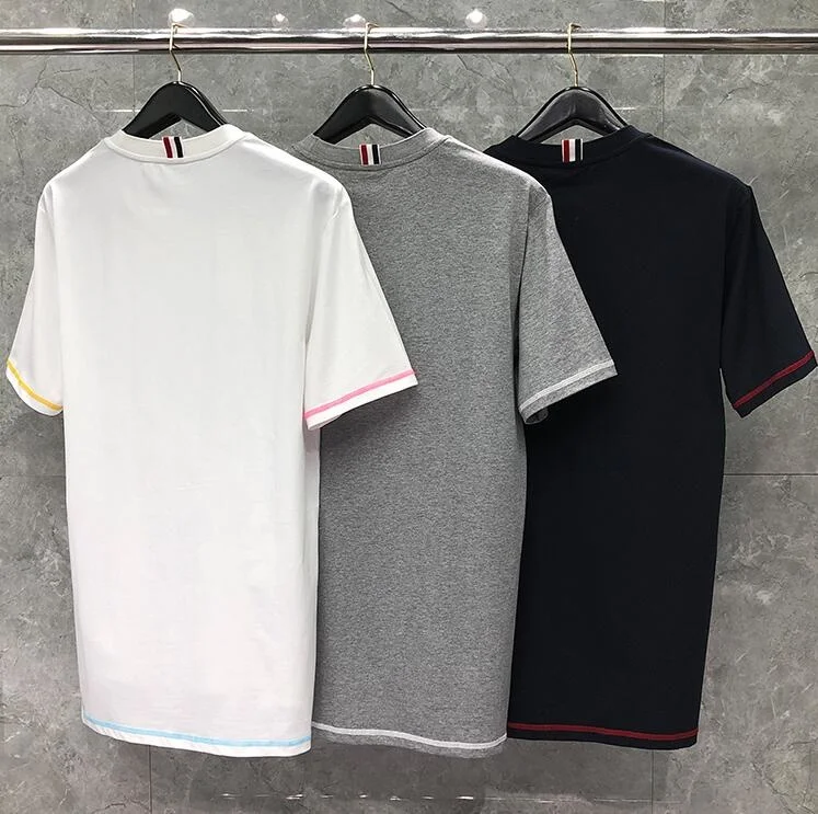 2021 Модная брендовая мужская футболка с круглым вырезом и коротким рукавом, Однотонная футболка TB, мужская хлопковая летняя одежда
2021 Модная брендовая мужская футболка с круглым вырезом и коротким рукавом, Однотонная футболка TB, мужская хлопковая летняя одежда