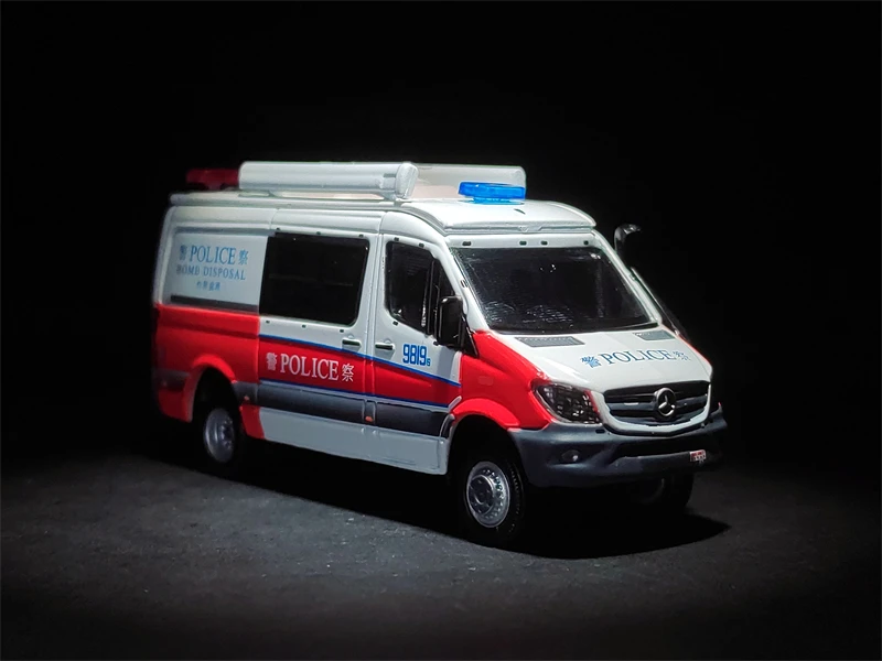 

Tiny 1/76 132 Benz Sprinter 4x4 AM9819 HongKong Police EOD DieCast Model Car Collection Limited