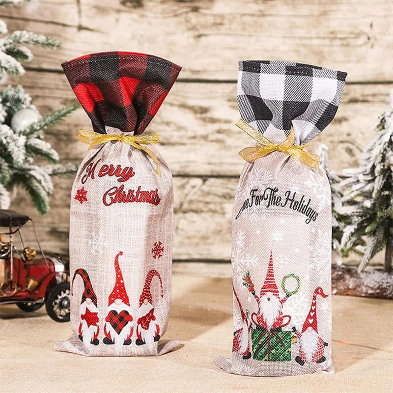 1PC Christmas Santa Claus Snowflake Wine Bottle Cover Decorations Stocking Gift Holders New Year Party Table Decor Crafts Gifts
1PC Christmas Santa Claus Snowflake Wine Bottle Cover Decorations Stocking Gift Holders New Year Party Table Decor Crafts Gifts