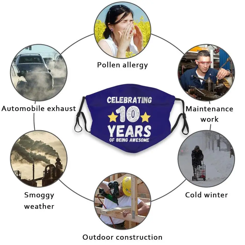 Celebrating 10 Years Of Being Awesome Funny Print Reusable Pm2.1849 Filter Face Mask Awesome Birthday Idea Birthday Idea
Celebrating 10 Years Of Being Awesome Funny Print Reusable Pm2.1849 Filter Face Mask Awesome Birthday Idea Birthday Idea