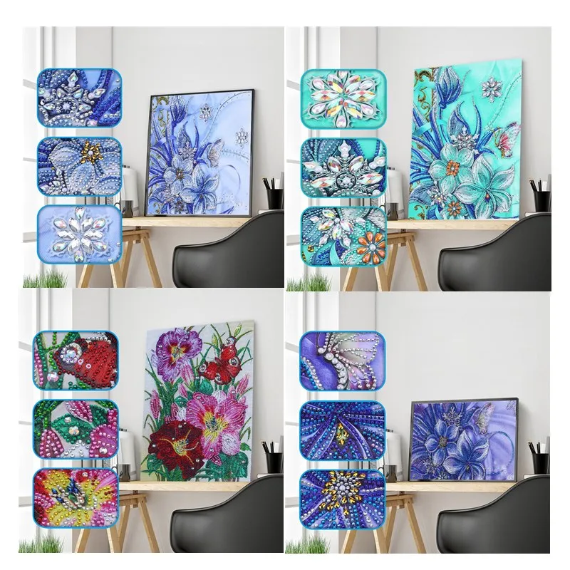 5D DIY Diamond Painting Special Shaped Diamond Embroidery Butterfly Flower "Four-color Pansy" Cross Stitch Rhinestone Scenery
5D DIY Diamond Painting Special Shaped Diamond Embroidery Butterfly Flower "Four-color Pansy" Cross Stitch Rhinestone Scenery