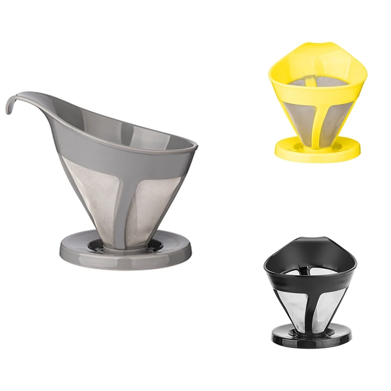 Drip Coffee Filter Stainless Steel Coffee Strainer Fine-Grained Tea Funnel Drip-Type Without Filter Paper
Drip Coffee Filter Stainless Steel Coffee Strainer Fine-Grained Tea Funnel Drip-Type Without Filter Paper