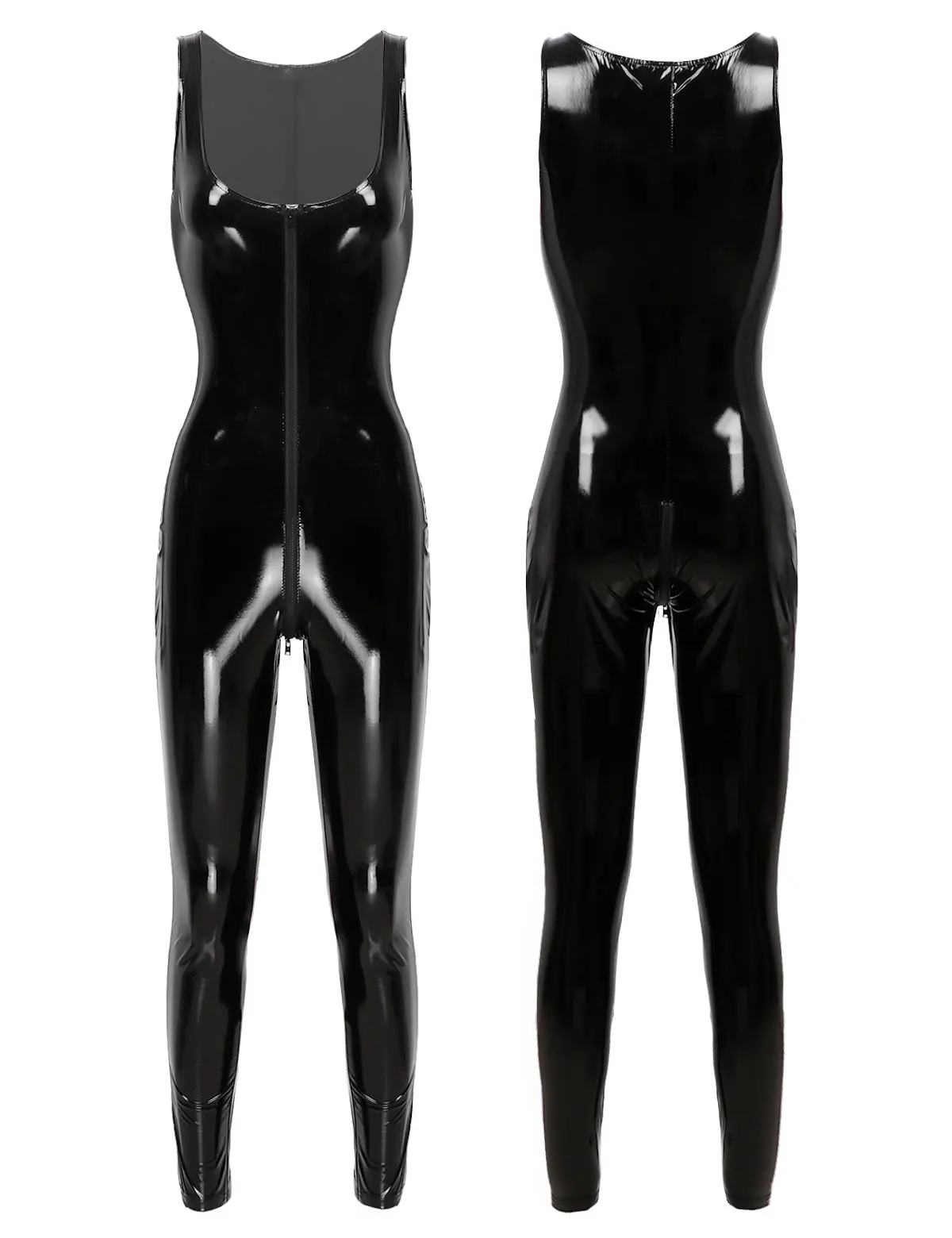 Womens Patent Leather Jumpsuit Night Club Parties Latex Bodycon Wet Look Zipper Catsuit Bodysuit Hot Sexy Dance Costume Clubwear
Womens Patent Leather Jumpsuit Night Club Parties Latex Bodycon Wet Look Zipper Catsuit Bodysuit Hot Sexy Dance Costume Clubwear