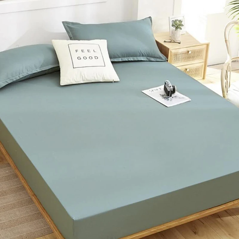 100% Polyester Bed Linen Home Fitted Sheet Deep 25cm Queen King Size 180*200cm Solid Color Mattress Cover Simple Style 150x200 
100% Polyester Bed Linen Home Fitted Sheet Deep 25cm Queen King Size 180*200cm Solid Color Mattress Cover Simple Style 150x200