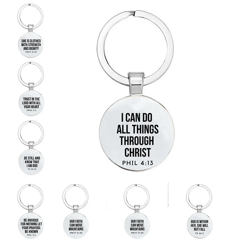 New Bible Verses Key Chain Faith Key Ring Bible Christian Jewelry Friends Women Men Inspirational Gifts
New Bible Verses Key Chain Faith Key Ring Bible Christian Jewelry Friends Women Men Inspirational Gifts