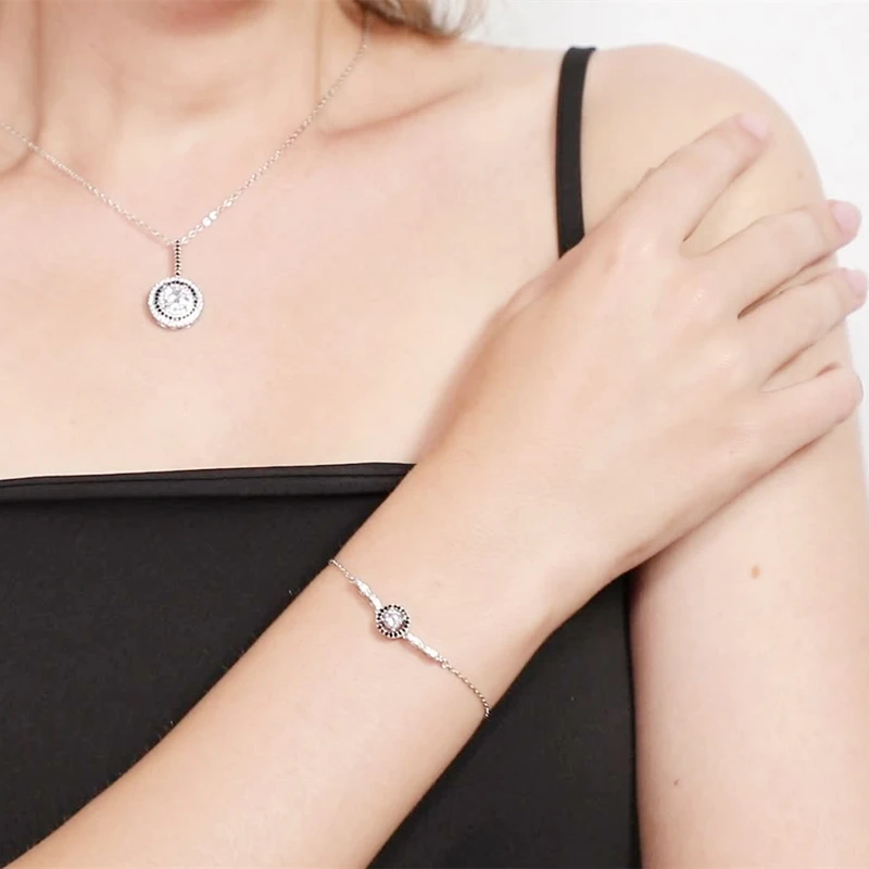 BLACK AWN New 925 Sterling Silver Charm Bracelet Women Wedding Jewelry S007
BLACK AWN New 925 Sterling Silver Charm Bracelet Women Wedding Jewelry S007