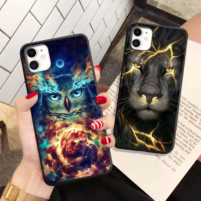 Cool Animal Lion Cat black TPU Soft Silicone Phone Case for iPhone 12 Mini XR X XS 12pro 11Pro Max 8 7 6 6S Plus SE2020 Cover
Cool Animal Lion Cat black TPU Soft Silicone Phone Case for iPhone 12 Mini XR X XS 12pro 11Pro Max 8 7 6 6S Plus SE2020 Cover