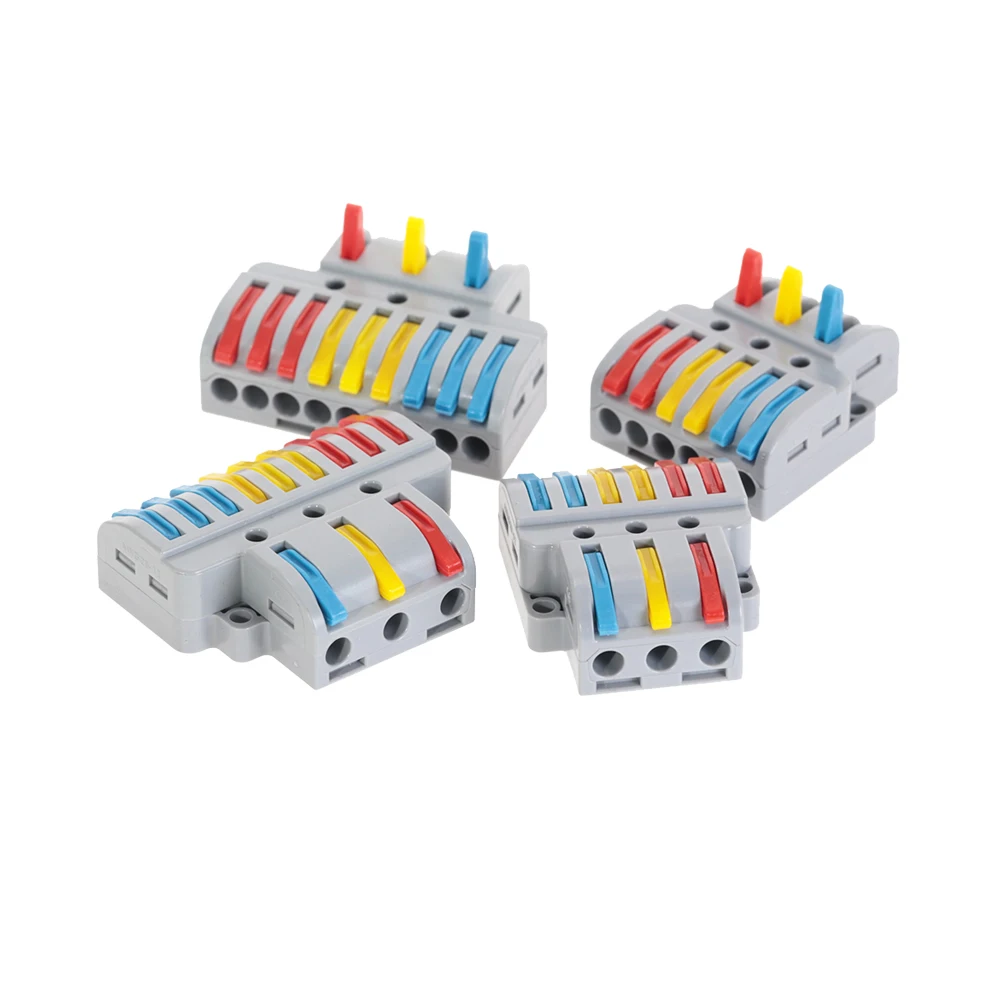Quick Wire Connector Universal PCT SPL Wiring Cable Connectors Push-in Conductor Terminal Block Led Light Electrical Splitter
Quick Wire Connector Universal PCT SPL Wiring Cable Connectors Push-in Conductor Terminal Block Led Light Electrical Splitter