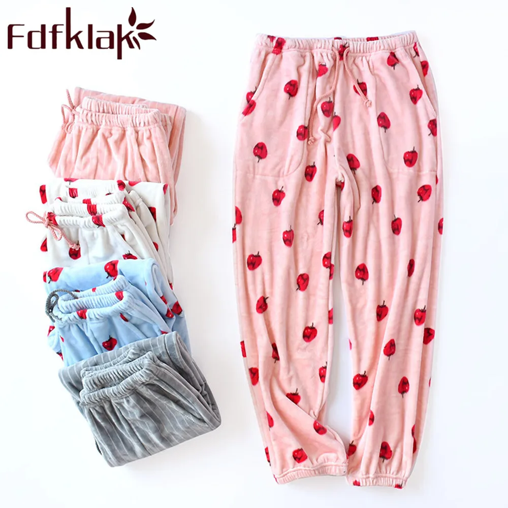 Fdfklak Flannel Pants Women's Sleep Pajama Winter Warm Home Wear Casual Long Pant Pyjama 5 Styles Thick Trousers Sleepwear
Fdfklak Flannel Pants Women's Sleep Pajama Winter Warm Home Wear Casual Long Pant Pyjama 5 Styles Thick Trousers Sleepwear