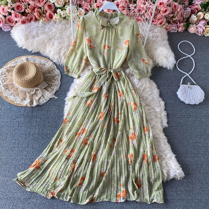 Muti-Color Chiffon summer woman dress O Neck High Waist Casual holiday women dresses Zipper Waist Tie Short Sleeves vestidos NEW
Muti-Color Chiffon summer woman dress O Neck High Waist Casual holiday women dresses Zipper Waist Tie Short Sleeves vestidos NEW