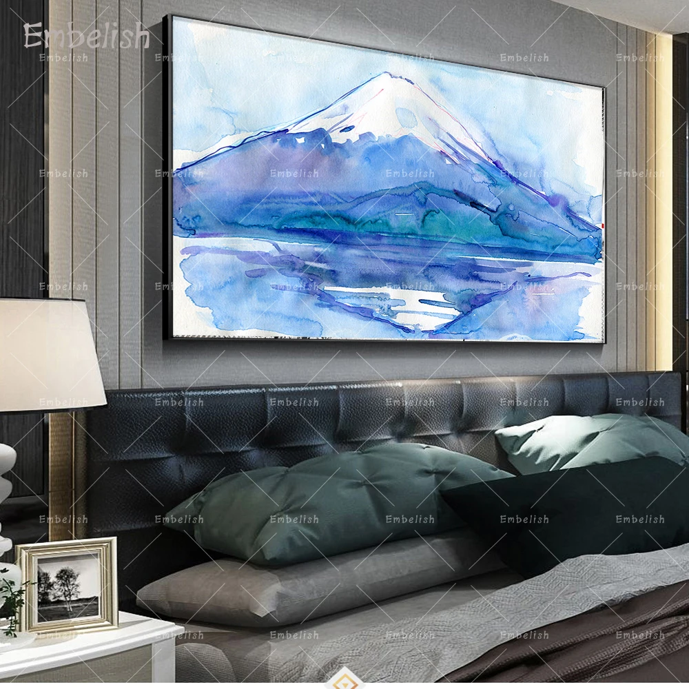 1 Pieces Watercolor Blue Ink Mountain Modern Landscape Wall Art Poster For Living Room HD Canvas Oil Painting Home Decor Picture
1 Pieces Watercolor Blue Ink Mountain Modern Landscape Wall Art Poster For Living Room HD Canvas Oil Painting Home Decor Picture