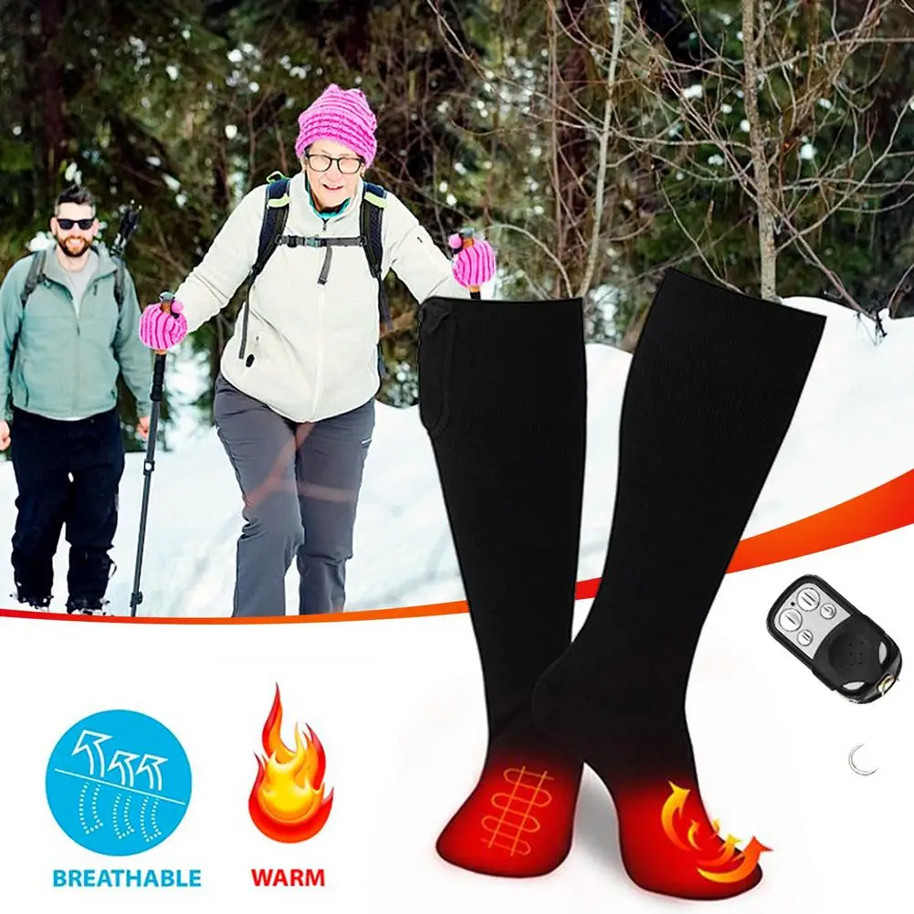 1Pair Winter Heated Socks With Remote Control 7.4V 2600mAh Battery Electric Heating Socks Unisex Leg 3 Settings Heat Warmer Sock
1Pair Winter Heated Socks With Remote Control 7.4V 2600mAh Battery Electric Heating Socks Unisex Leg 3 Settings Heat Warmer Sock