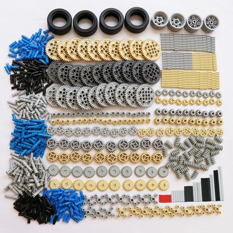 650PCS Technical Building Blocks Kits Parts Gears Rack Axle Connector Tires Wheels Bricks for MOC Motorcycle Bulk In Set
650PCS Technical Building Blocks Kits Parts Gears Rack Axle Connector Tires Wheels Bricks for MOC Motorcycle Bulk In Set