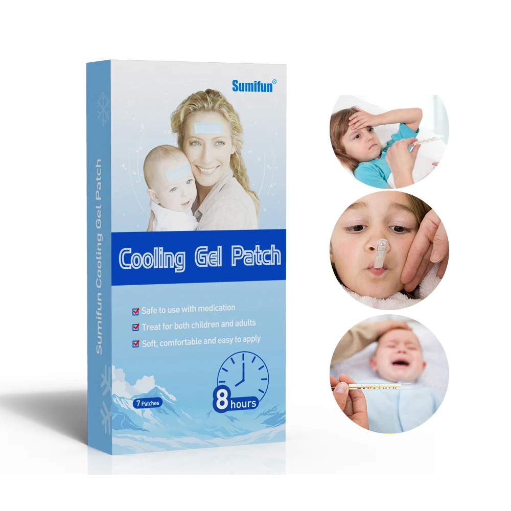 7pcs/Box Newest Baby Fever Patch Temperature Cooling Gel Sheet for Headache Pain Relief Bring Fever Down Patch Antipyretic paste
7pcs/Box Newest Baby Fever Patch Temperature Cooling Gel Sheet for Headache Pain Relief Bring Fever Down Patch Antipyretic paste