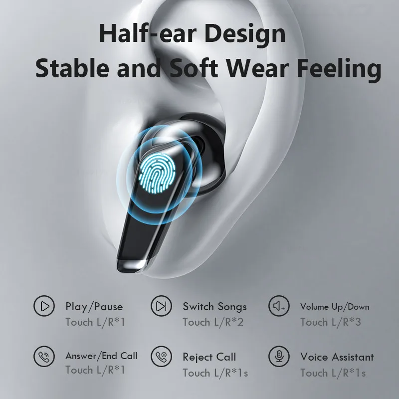 Mini Bluetooth 5.0 Earphone LED Display Waterproof Wireless Headphone Hifi Stereo Noise Reduction Earbuds Headsets Touch Control
Mini Bluetooth 5.0 Earphone LED Display Waterproof Wireless Headphone Hifi Stereo Noise Reduction Earbuds Headsets Touch Control
