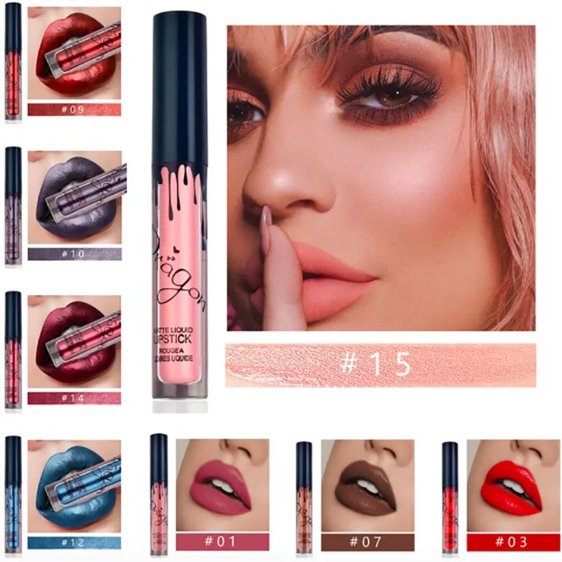 

Liptint Brillo De Labial Lip Gloss Matte Batom Base Red Black Velvet Liquid Lipstick Rouge A Lèvres Hidratante Kit Szminka Lot