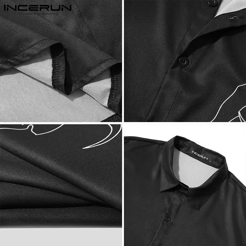 Fashion Men Printed Shirt Brand Turn Down Collar Long Sleeve Casual Korean Tops 2021 Button Streetwear Loose Camisas INCERUN
Fashion Men Printed Shirt Brand Turn Down Collar Long Sleeve Casual Korean Tops 2021 Button Streetwear Loose Camisas INCERUN
