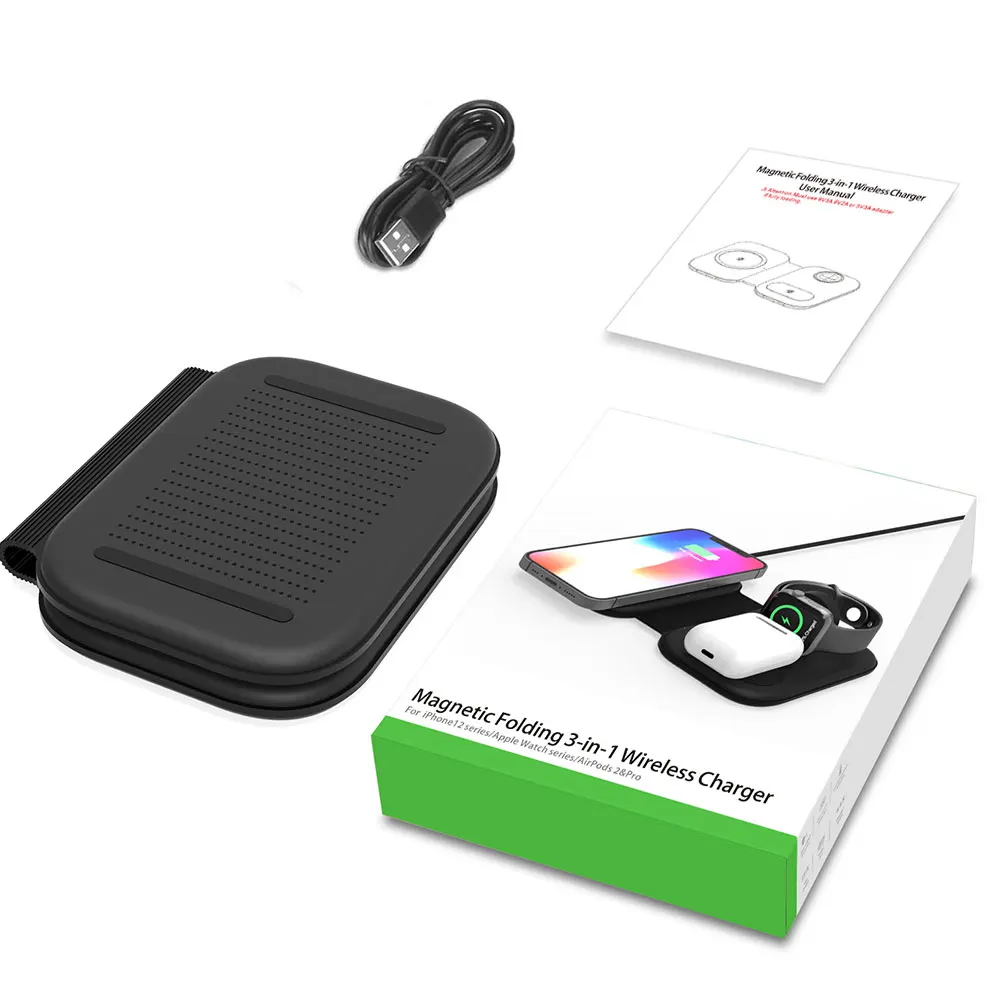 15W 3in1 Wireless Charger Fast Foldable Charging Station Phone Holder For Apple Iphone AirPods Pro Watch IWatch Samsung Buds
15W 3in1 Wireless Charger Fast Foldable Charging Station Phone Holder For Apple Iphone AirPods Pro Watch IWatch Samsung Buds