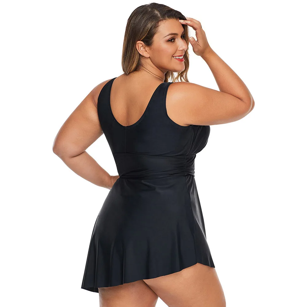 Europe and America I Bikini Women's Hot Spring Black Show Thin Cover Belly Plus Size Split Swimsuit 
Europe and America I Bikini Women's Hot Spring Black Show Thin Cover Belly Plus Size Split Swimsuit