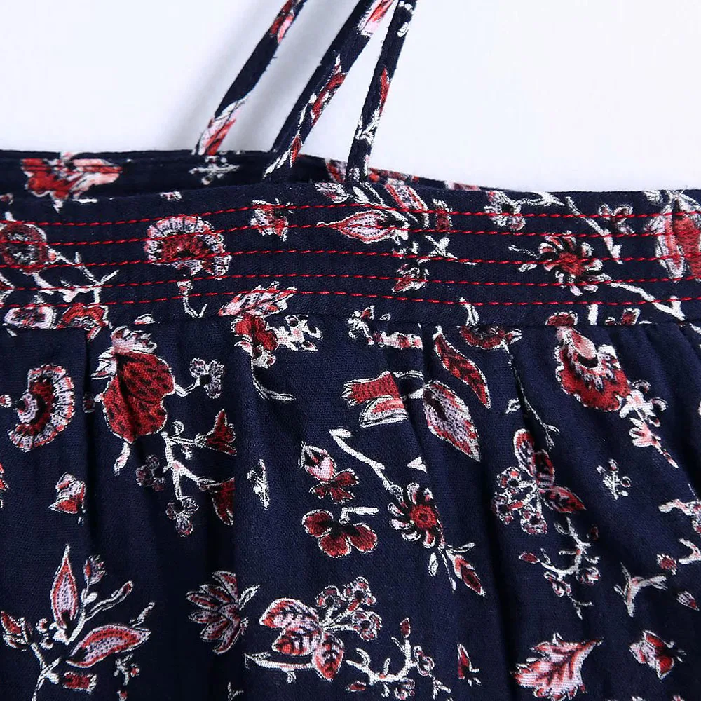 Ladies tops 2021 spring new retro casual fashion slim and chic ruffled laminated printed sling top
Ladies tops 2021 spring new retro casual fashion slim and chic ruffled laminated printed sling top