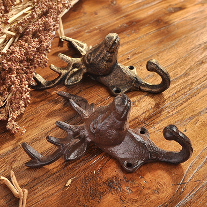 Home Decoration Retro Metal Retro Deer Hanger Decorative Wall Hooks Clerk On The Wall Coat Key Holder Rack Housekeeper
Home Decoration Retro Metal Retro Deer Hanger Decorative Wall Hooks Clerk On The Wall Coat Key Holder Rack Housekeeper