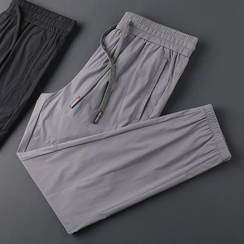 Брюки мужские прямые тонкие, повседневные Модные брюки в комплекте, быстросохнущие спортивные штаны, серого цвета, весна-осень
Брюки мужские прямые тонкие, повседневные Модные брюки в комплекте, быстросохнущие спортивные штаны, серого цвета, весна-осень