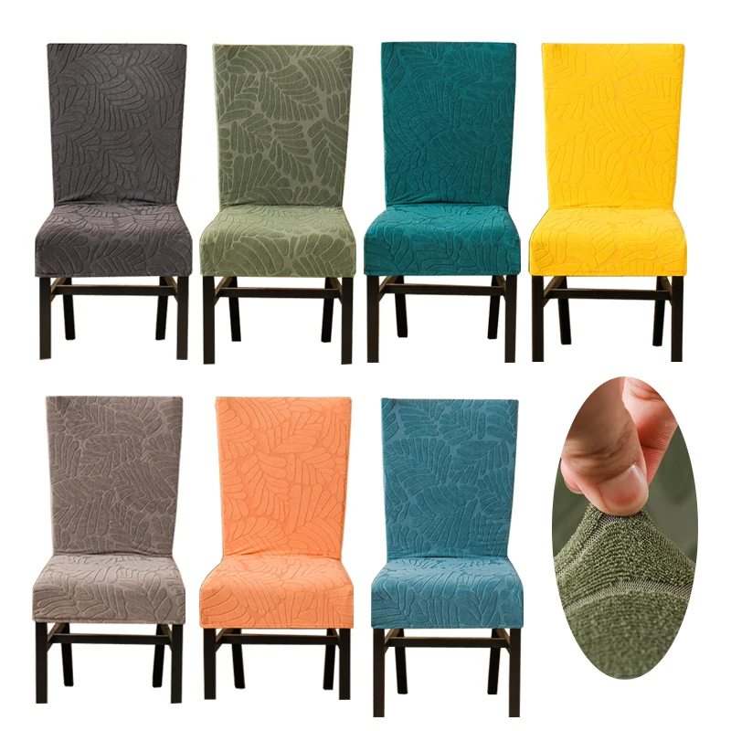 leaves printed Jacquard chair cover for dining room thick material chair slipcover protect from pets and kids decoration
leaves printed Jacquard chair cover for dining room thick material chair slipcover protect from pets and kids decoration