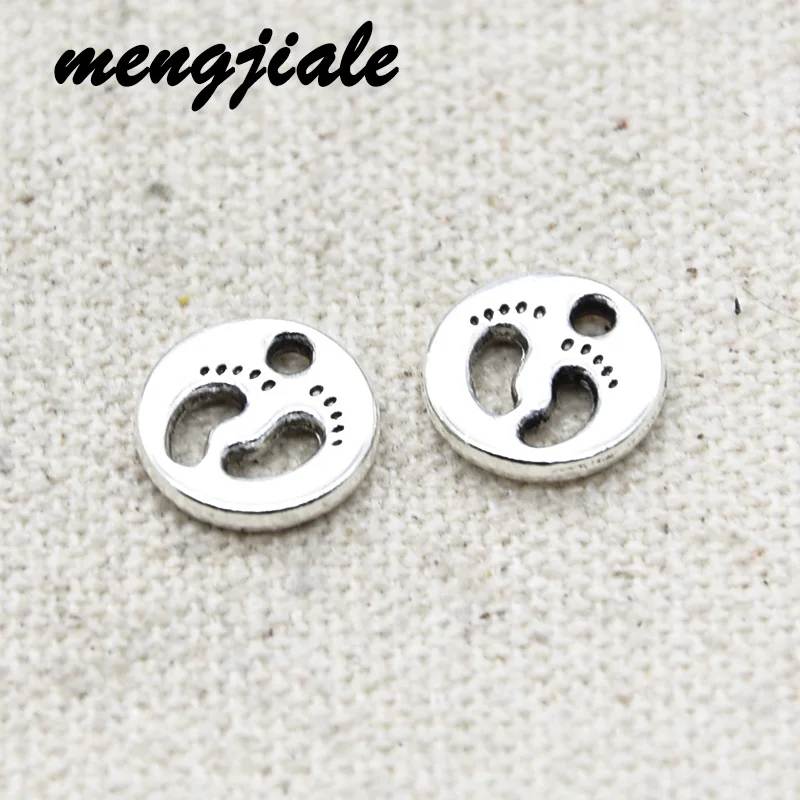 30pcs Wholesale Antique Silver Round Charms Alloy Metal Footprint Pendants For DIY Handmade Jewelry Accessories Making 11*11mm
30pcs Wholesale Antique Silver Round Charms Alloy Metal Footprint Pendants For DIY Handmade Jewelry Accessories Making 11*11mm