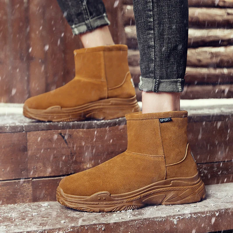 2021 Winter New Men Suede High Help Thick Bottom Snow Boots Warm Comfortable and Non Slip Classic Hot Selling Men Boots
2021 Winter New Men Suede High Help Thick Bottom Snow Boots Warm Comfortable and Non Slip Classic Hot Selling Men Boots