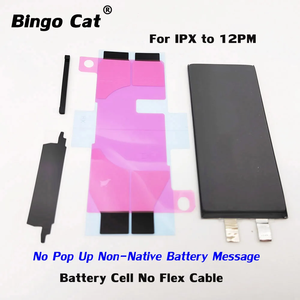 

Original Battery Cell No Flex Cable For iPhone XR XS 11 12 pro max Battery Replacement Pop-ups Non-Native Battery Message Repair