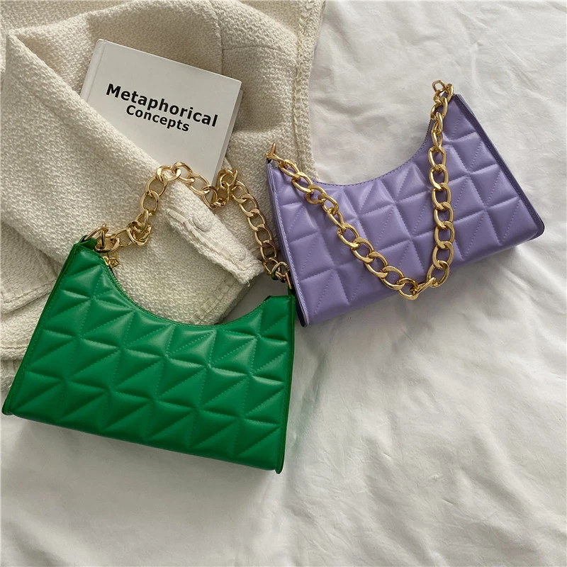 Fashion Women Underarm Shoulder Bags Baguette Top-handle Bags Ladies Chain Designer Luxury Purse Handbag Female Green Pouch
Fashion Women Underarm Shoulder Bags Baguette Top-handle Bags Ladies Chain Designer Luxury Purse Handbag Female Green Pouch