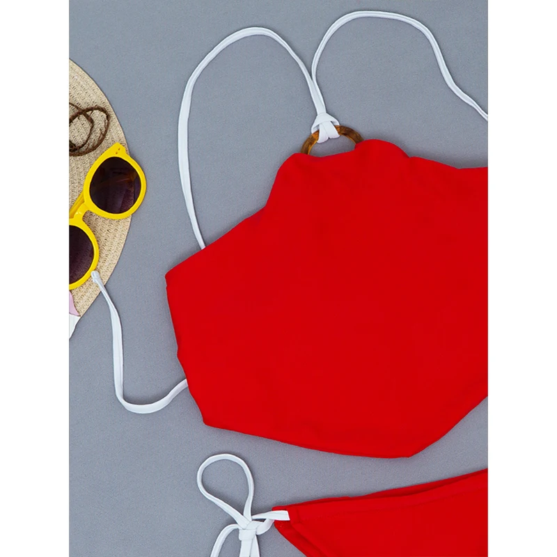 Rivertrip Bellyband Bikinis High Neck Swimsuit Sexy Thong Women's Swimwear Ring Bathing Suit Push Up Biquini Female Beachwear
Rivertrip Bellyband Bikinis High Neck Swimsuit Sexy Thong Women's Swimwear Ring Bathing Suit Push Up Biquini Female Beachwear