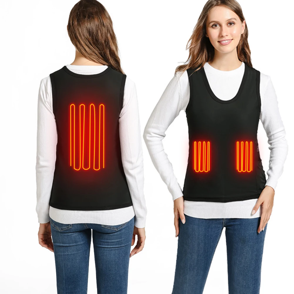 New USB Smart Electric Heated Vest Warm 3 Adjustable Temperature Abdomen Back Heating Vest For Outdoor Hiking Cycling Skiing
New USB Smart Electric Heated Vest Warm 3 Adjustable Temperature Abdomen Back Heating Vest For Outdoor Hiking Cycling Skiing