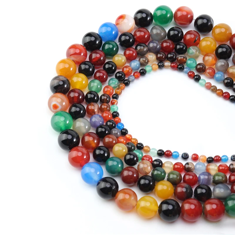 High Quality 4 6 8 10mm Random Mixed Color Nature Loose Beads Colorful Agate Beads Round Stone Spacer Beads For Jewelry Making
High Quality 4 6 8 10mm Random Mixed Color Nature Loose Beads Colorful Agate Beads Round Stone Spacer Beads For Jewelry Making