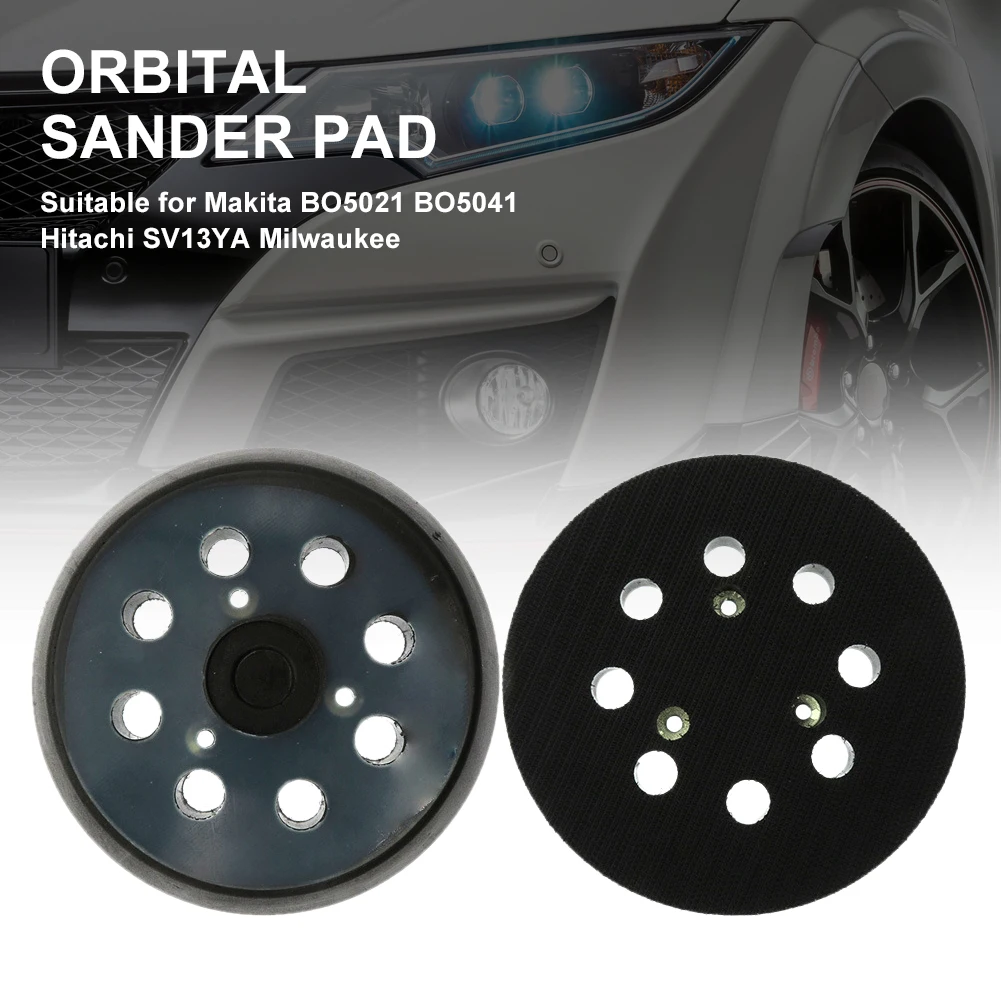 5 Inch 8-Hole Orbital Sander Pad Hook & Loop Backing Compatible with Makita BO5021 BO5041 Hitachi SV13YA Milwaukee ROS 125 E
5 Inch 8-Hole Orbital Sander Pad Hook & Loop Backing Compatible with Makita BO5021 BO5041 Hitachi SV13YA Milwaukee ROS 125 E